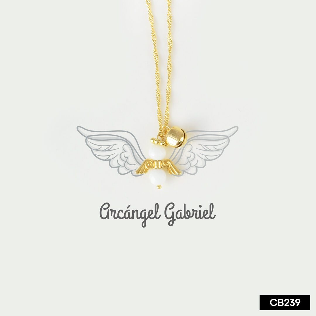 Collar Arcángel Gabriel en Oro Gold Field