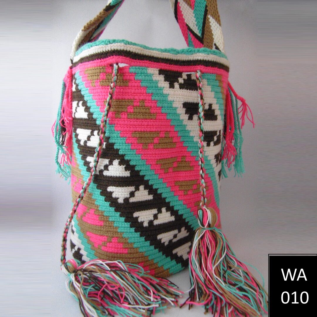 Bolso Tonos Pastel Wayuu Original Grande