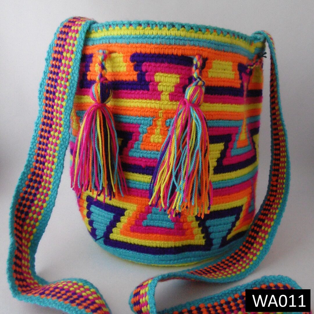 Bolso Multicolor Wayuu Original Mediano