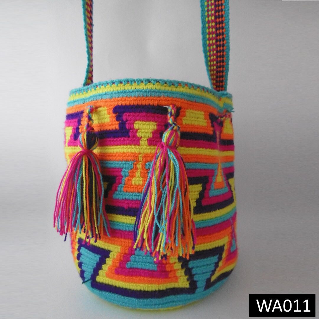 Bolso Multicolor Wayuu Original Mediano